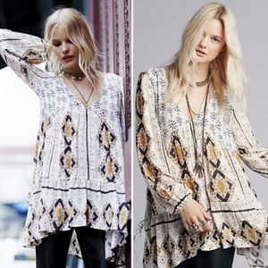 Free People down by the bay boho style tunic